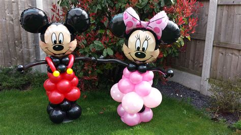 minnie mouse balloon decor|mickey giving minnie balloons.